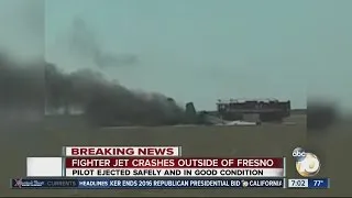 Officials: Pilot ejected before crash near California base