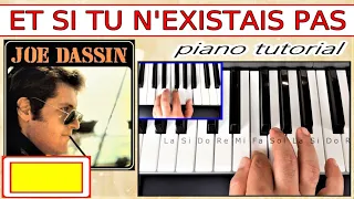 Joe Dassin~ET SI TU N'EXISTAIS PAS~Piano tutorial~Korg style free~Джо Дассен~Если б не было..