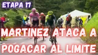 RESUMEN ETAPA 17 GIRO DE ITALIA 2024/MARTINEZ ATACA A POGACAR