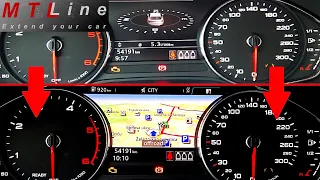 Audi A4, MY2017 – navigation map graphics display  activation in instrument cluster