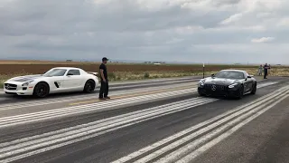 Mercedes Shootout! AMG GTR vs SLS AMG