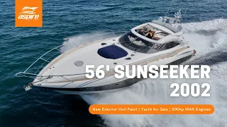56' Sunseeker Predator (2002) "Revel" | Aspire Yacht Sales