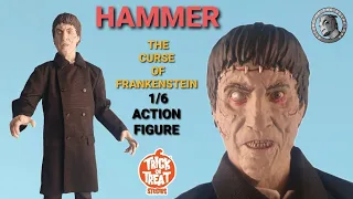 Hammer the curse of Frankenstein creature trick or treat studios 1/6  action figure review