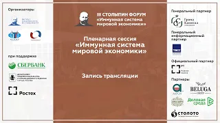 Пленарная сессия «Иммунная система мировой экономики»