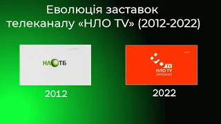 Еволюція заставок телеканалу «НЛО TV» (2012-2022)