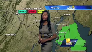 Cold front brings rain Saturday in Maryland