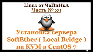 Установка сервера SoftEther VPN (Local Bridge) на KVM в СentOS 7