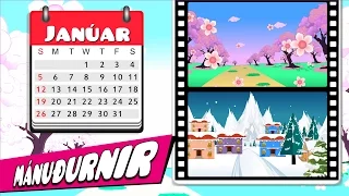 Mánuðirnir | Months of the year song in Icelandic | Íslensk barnalög