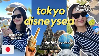 🇯🇵 Tokyo DisneySea vlog 🌎🎄 | back at DisneySea, the holiday decor, all the food (as per usual)
