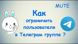 Как ограничить пользователя в Телеграм группе? / (ПК и Моб. устройства)