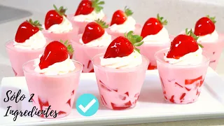 Postre super-extra delicioso!! Sólo 2 ingredientes ı Postre frío