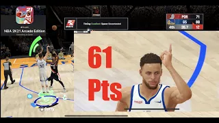 NBA 2K ARCADE EDITION HIGHEST GRAPHICS SETTINGS! Curry drops Dame! iPhone 12 Pro Max Gameplay