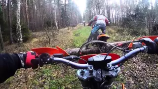 Enduro during autumn spirit