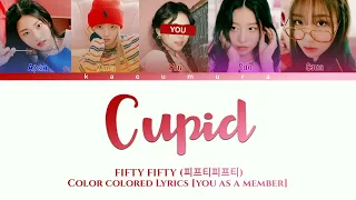 FIFTY FIFTY "Cupid" 5 members. U as a member. Karaoke