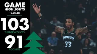 Full Game Highlights: Minnesota Timberwolves vs Houston Rockets - 12/3/18