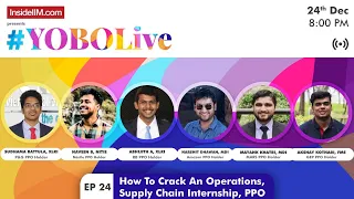 #YOBOLive Ep.24: How To Crack An Ops, Supply Chain Role, PPO | P&G, Nestlé Amazon