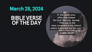 Bible Verse of the Day: March 28, 2024 #motivation #asmr #2024  #inspiration  #quotes #bibleverses