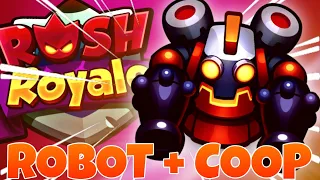 RUSH ROYALE - EZ 60 WAVES in COOP WITH ROBOT! NO SHAMAN NEEDED!