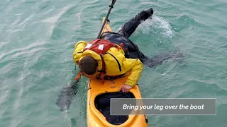 Sea Kayak Self Rescue: Cowboy Rescue / How do I get back into my kayak alone?