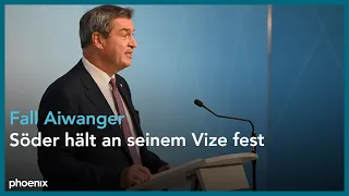 Causa Aiwanger: Pressekonferenz mit Markus Söder am 03.09.23