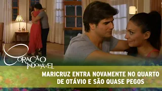 Coração Indomável - Maricruz entra no quarto de Otávio novamente e quase são pegos