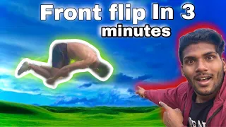 How to front flip tutorial  | only 3 minutes to learn  #tutorial