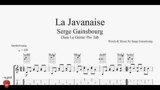 Serge Gainsbourg - La Javanaise - Guitar Tabs