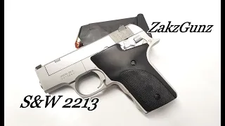 Smith and Wesson 2213 in 22lr at the range (close up) HD
