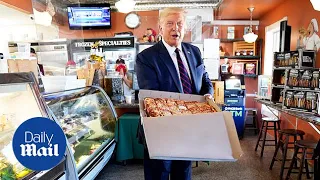 Trump makes unscheduled pizza stop on Pennsylvania trip