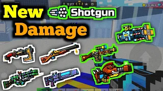 Shotgun Damage Tests | New Damages After The Rework - Pixel Gun 3D