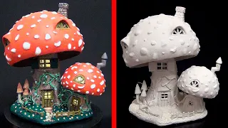 DIY Amazing Fairy House Using Cardboard and Paper Clay