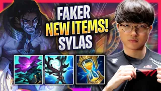 FAKER PLAYS SYLAS WITH NEW ITEMS! - T1 Faker Plays Sylas MID vs Akali! | Season 2024