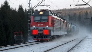 Train videos. Freight trains - 69. Russia.