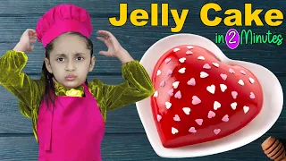 ANAYA Making JELLY CAKE In 2 Minutes | #kidscooking #kids #pretendplay | ToyStars Ki Kitchen