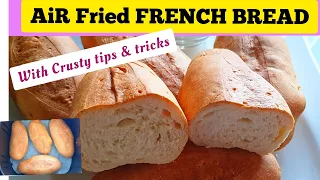 Crusty French Bread Recipe in the Air Fryer. How To Make Air fried Bread At Home. Easy Bread Recipes