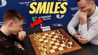 What made Daniil Dubov smile on move three? Dubov vs Inđić | World Blitz 2023