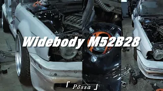 E34 BMW WIDEBODY M52B28 BUILD IN 3 MINUTES‼️‼️ cliqtuning overfender kit