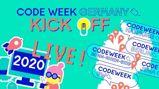 Code Week Germany Kick Off 2020  +++LIVESTREAM+++