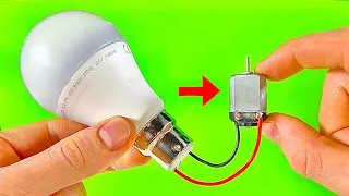 Just Put a DC Motor in the Led Bulb and you will be amazed.