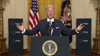 USA - President Biden Delivers Remarks at the Virtual Munich Security Conference (19.02.21)