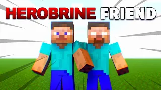 HEROBRINE IS MY FRIEND IN MINECRAFT