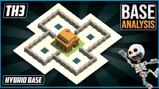 THE BEST TH3 HYBRID/TROPHY Base 2023!! | Town Hall 3 (TH3) Hybrid Base Design - Clash of Clans