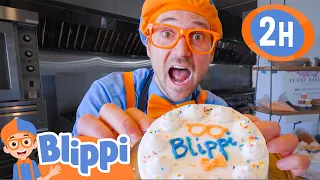 Blippi Learns How to Bake a Cake at the Bakery! | 2 HOURS OF BLIPPI TOYS!
