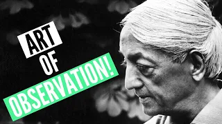 What is the Art of Observation? | Jiddu Krishnamurti Relaxing Meditation Music 10 Minutes