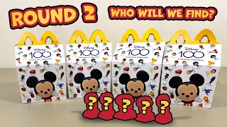 Who will we find? Disney 100 HAPPY MEALS TOYS!! Round 2!