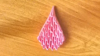 Геометрический пятиугольник 3D оригами. Урок 80.