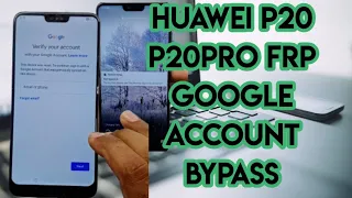 Huawei p20 | p20pro | frp bypass | google account unlock | without pc @salamtechmalayalam