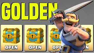 Clash Royale | Opening Golden Chests | No Legendary Luck