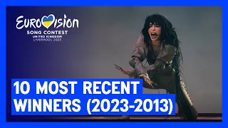 The 10 Most Recent Winners of the Eurovision Song Contest: 2013 - 2023