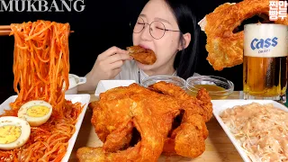 Fried Chicken & Spicynoodles | KOREANFOOD MUKBANG ASMR